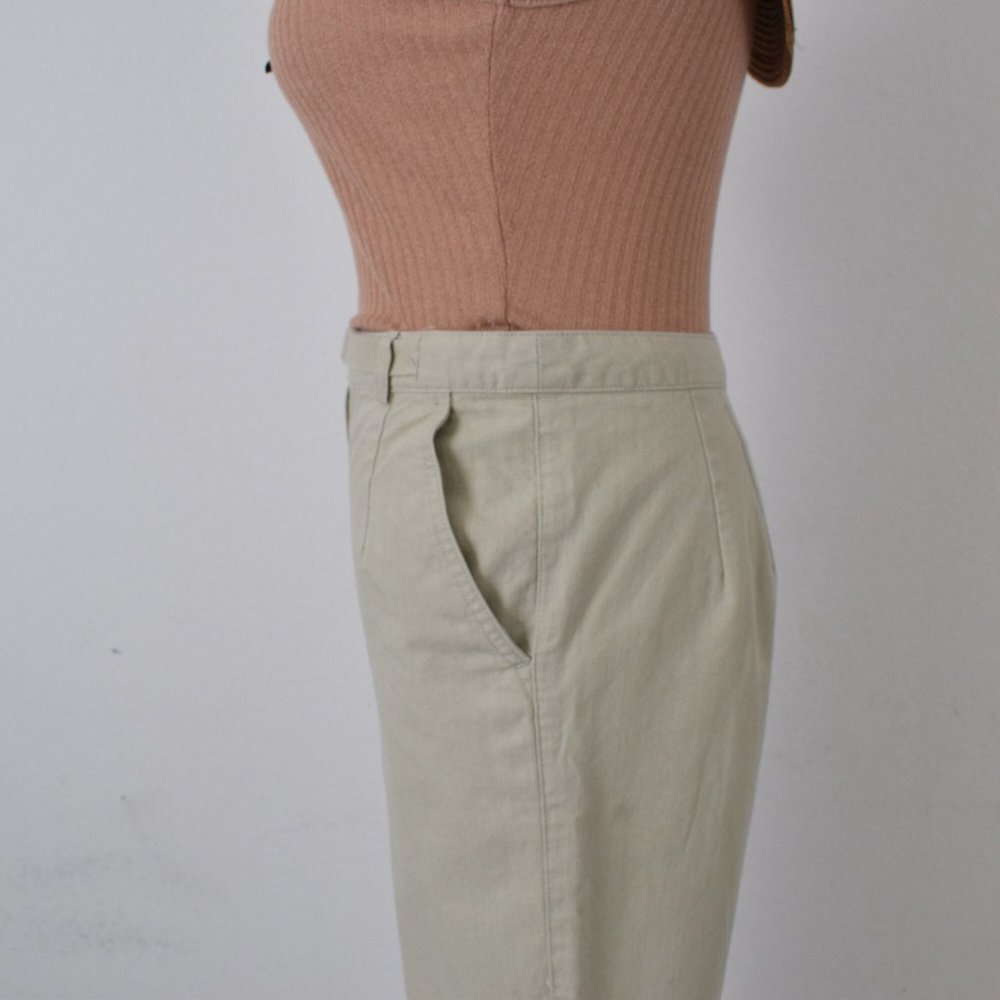 Vintage 90s Beige Cotton‎ Crop Pants | 26 waist - Picture 5 of 9